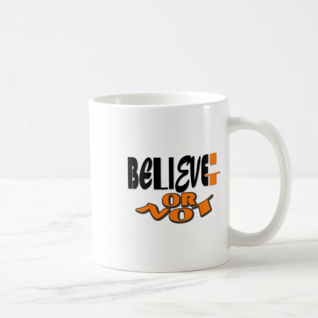 Believe It Or Not Sticker  Coffee Mug (Right)