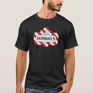 Believe Jesus Go To Church On Sunday Religious Pa T-Shirt