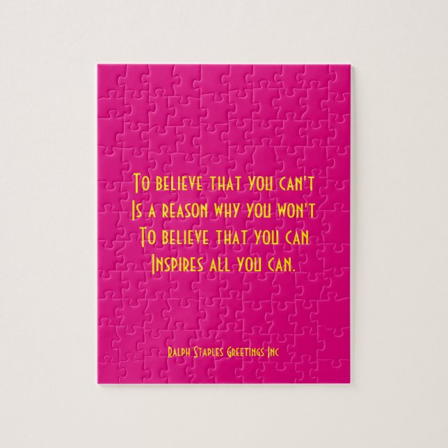 believe jigsaw puzzle (Vertical)
