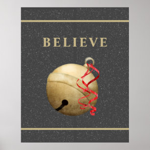 BELIEVE, JINGLE BELL CHRISTMAS POSTER