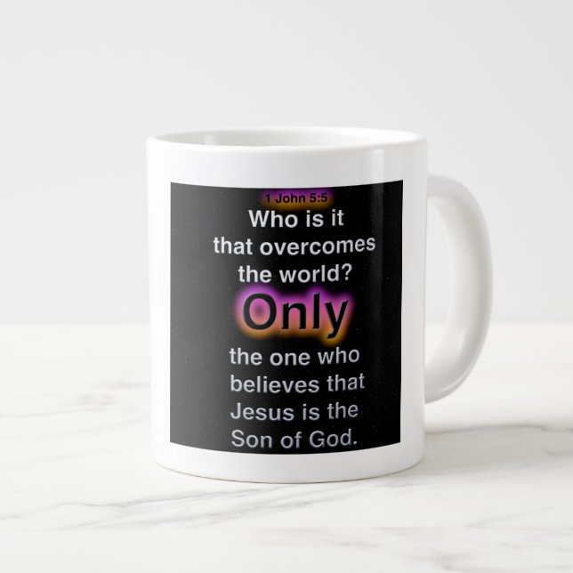 Believe-  Jumbo Mug (Front Right)