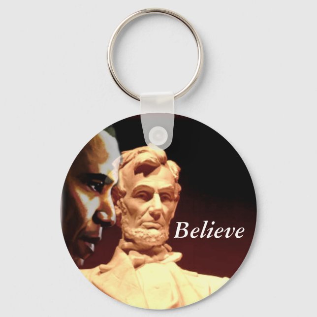 Believe_Keychain Key Ring (Front)