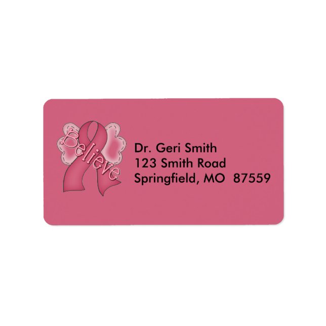 Believe Label (Front)