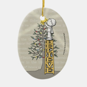 Believe Ladder -Christmas Tree Ceramic Tree Decoration