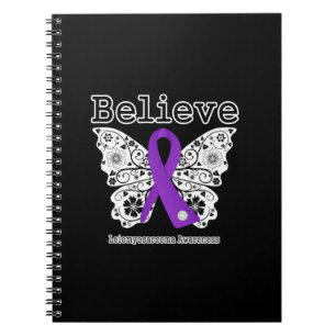 Believe - Leiomyosarcoma Cancer Butterfly Notebook