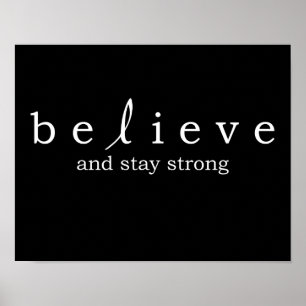 Believe Lung Cancer Poster