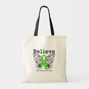 Believe Lyme Disease Awareness Tote Bag