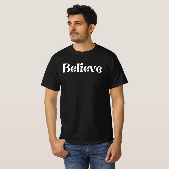 Believe Men's Value T-shirt (Front Full)