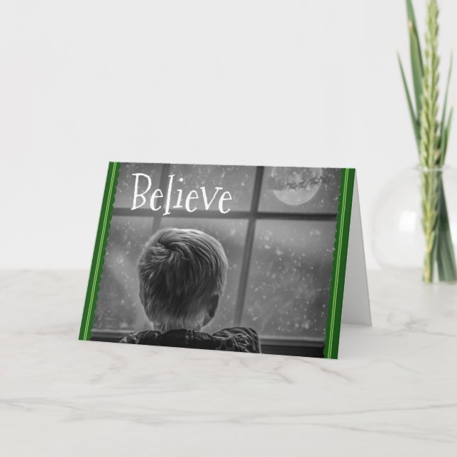 Believe Merry Christmas Card (Front)