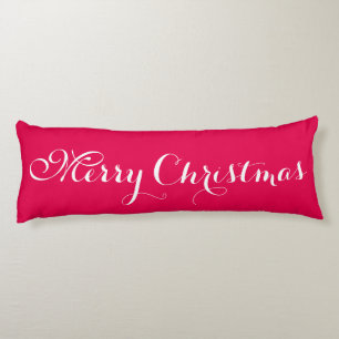 Believe Merry Christmas Red Body Pillow