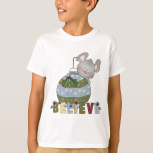 Believe Mouse Ornament Holidays Animals T-Shirt