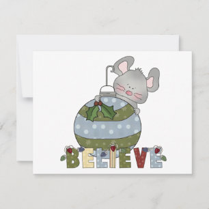Believe Mouse Ornament T-shirts and Gifts