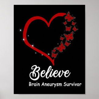 Believe Multiple Brain Aneurysm Awareness Poster