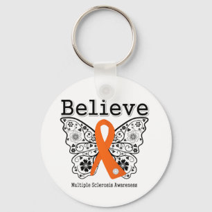 Believe Multiple Sclerosis Key Ring