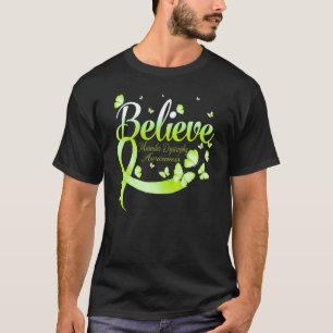 Believe Muscular Dystrophy Awareness Butterfly T-Shirt