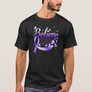 Believe Neuropathy Awareness Butterfly T-Shirt