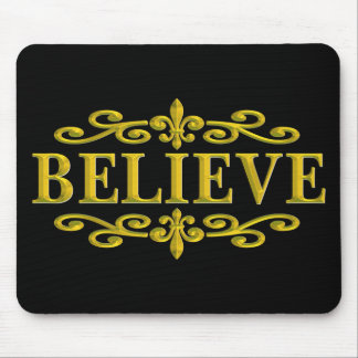 BELIEVE NEW ORLEANS GOLD MOUSE PAD