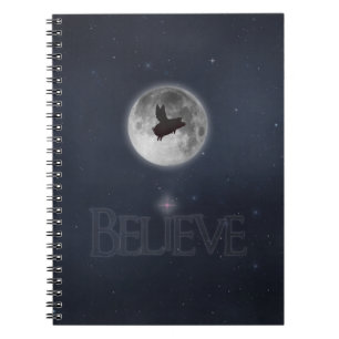 Believe-Nocturnal Flying Pig Notebook