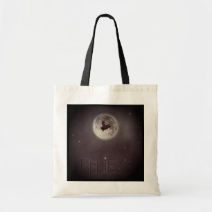 Believe-Nocturnal Flying Pig Tote Bag