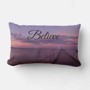 Believe On A Purple Sunset, Lumbar Cushion