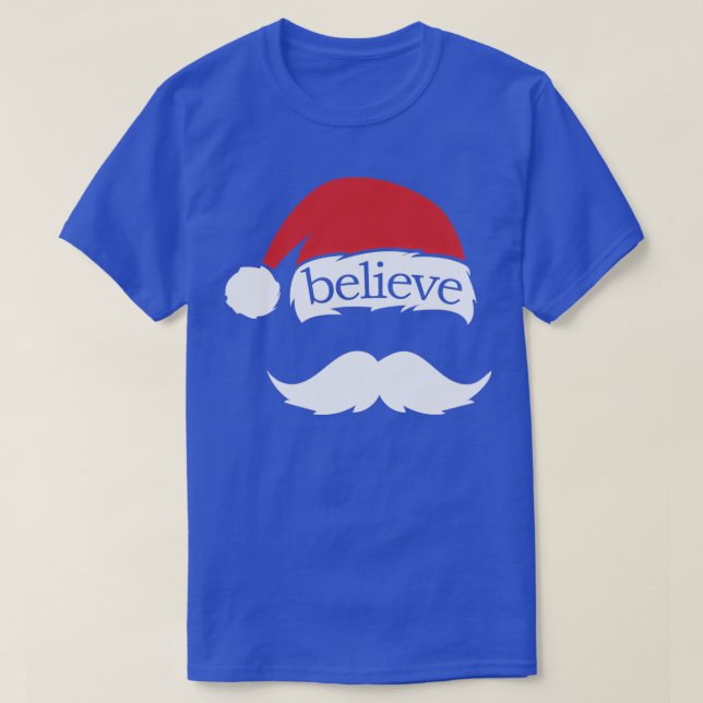 Believe On Santa Hat Cap Family Classic TShirt (Design Front)