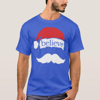 Believe On Santa Hat Cap Family Classic TShirt