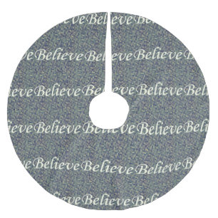 Believe Over Panes Brushed Polyester Tree Skirt