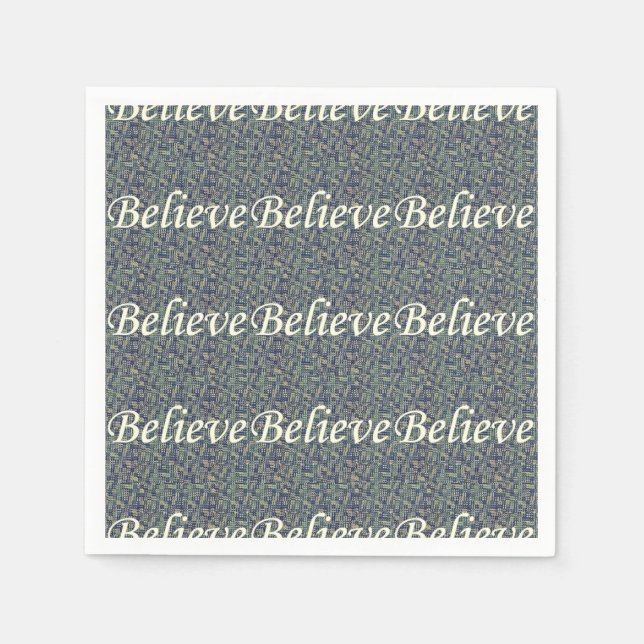 Believe Over Panes  Napkin (Front)