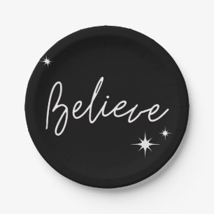 Believe Paper Plate