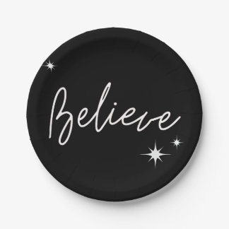 Believe Paper Plate