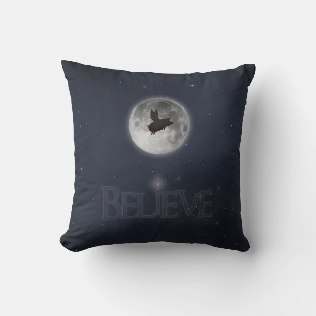 Believe-Pigs will fly Cushion (Front)