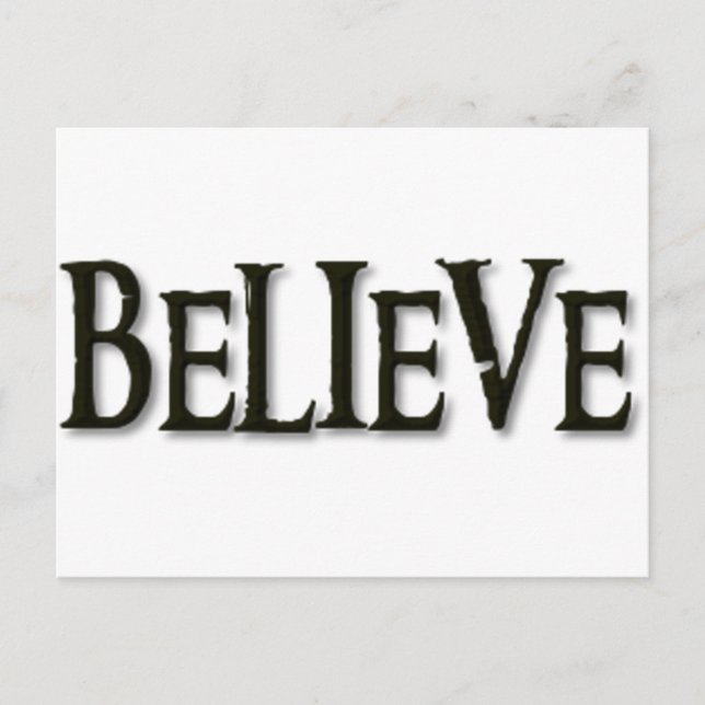 Believe Postcard (Front)