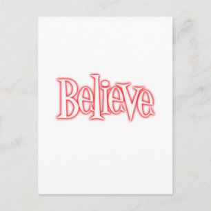 Believe Postcard