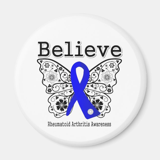 Believe Rheumatoid Arthritis Magnet (Front)