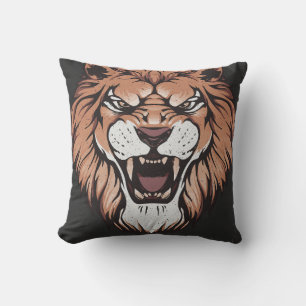 Believe Roaring Lion Motivational Cushion