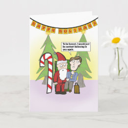Believe (Rough Year) funny Holiday Card