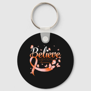 Believe Rsd Crps Awareness Butterfly Key Ring
