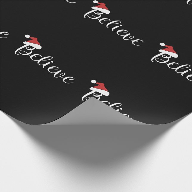 believe Santa Claus Wrapping Paper (Corner)