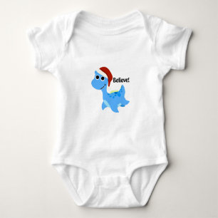 Believe! Santa Nessie Baby Bodysuit