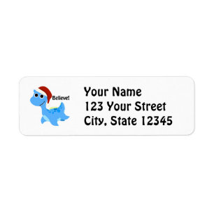 Believe! Santa Nessie Return Address Label