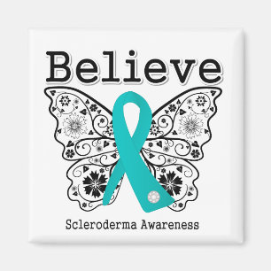 Believe Scleroderma Awareness Magnet