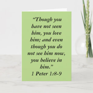 "Believe" Scripture Greeting Card