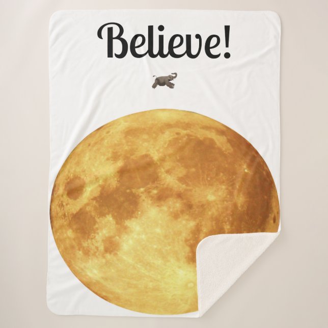Believe Sherpa Blanket (Front)