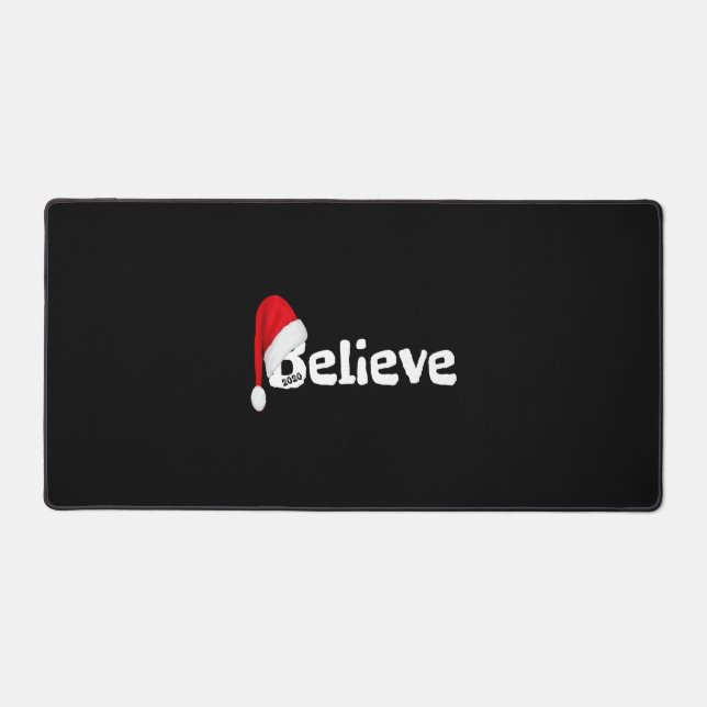 Believe Shirt Christmas Party Desk Mat (Front)
