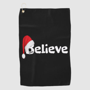 Believe Shirt Christmas Party Golf Towel