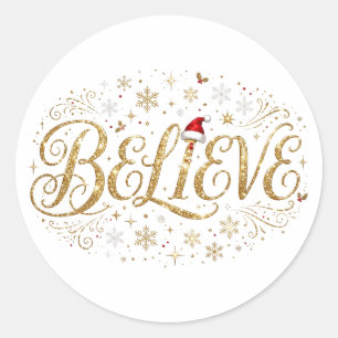 Believe Sparkling Sticker