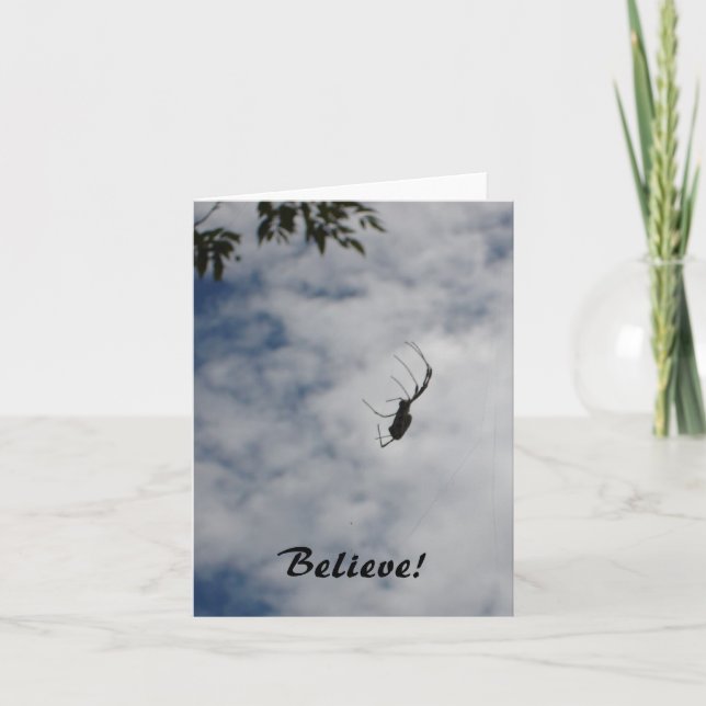 Believe! - spider notecard (Front)