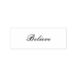 Believe Stamp with Black Ink Pad