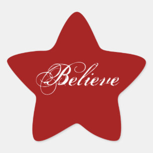 Believe Star Sticker
