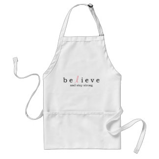 Believe Stay Strong Breast Cancer apron